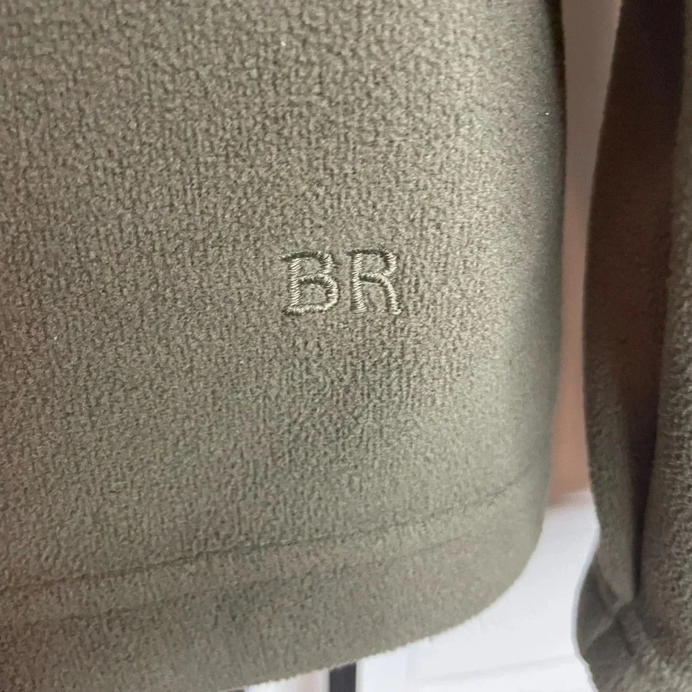 Banana Republic 1/3‎ Zip Pullover Olive Mens Size M